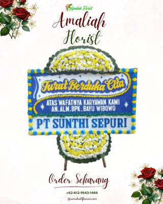 Papan Bunga Duka di Salubattang